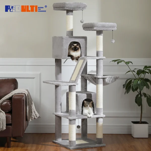 Large Cat Tree Tall Cat Tower for Indoor Cats