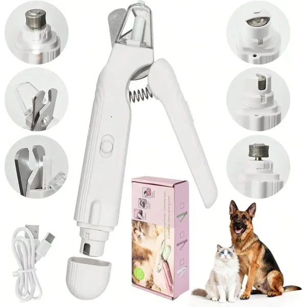 Led Cat Dog Nail Clipper Nail Grinder
